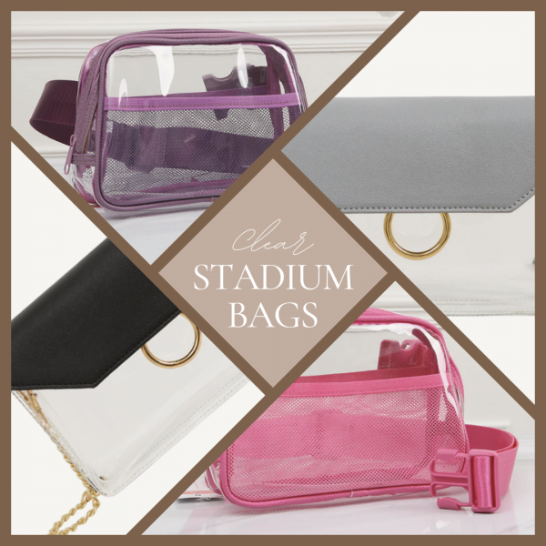 Stadium bags, purses,
