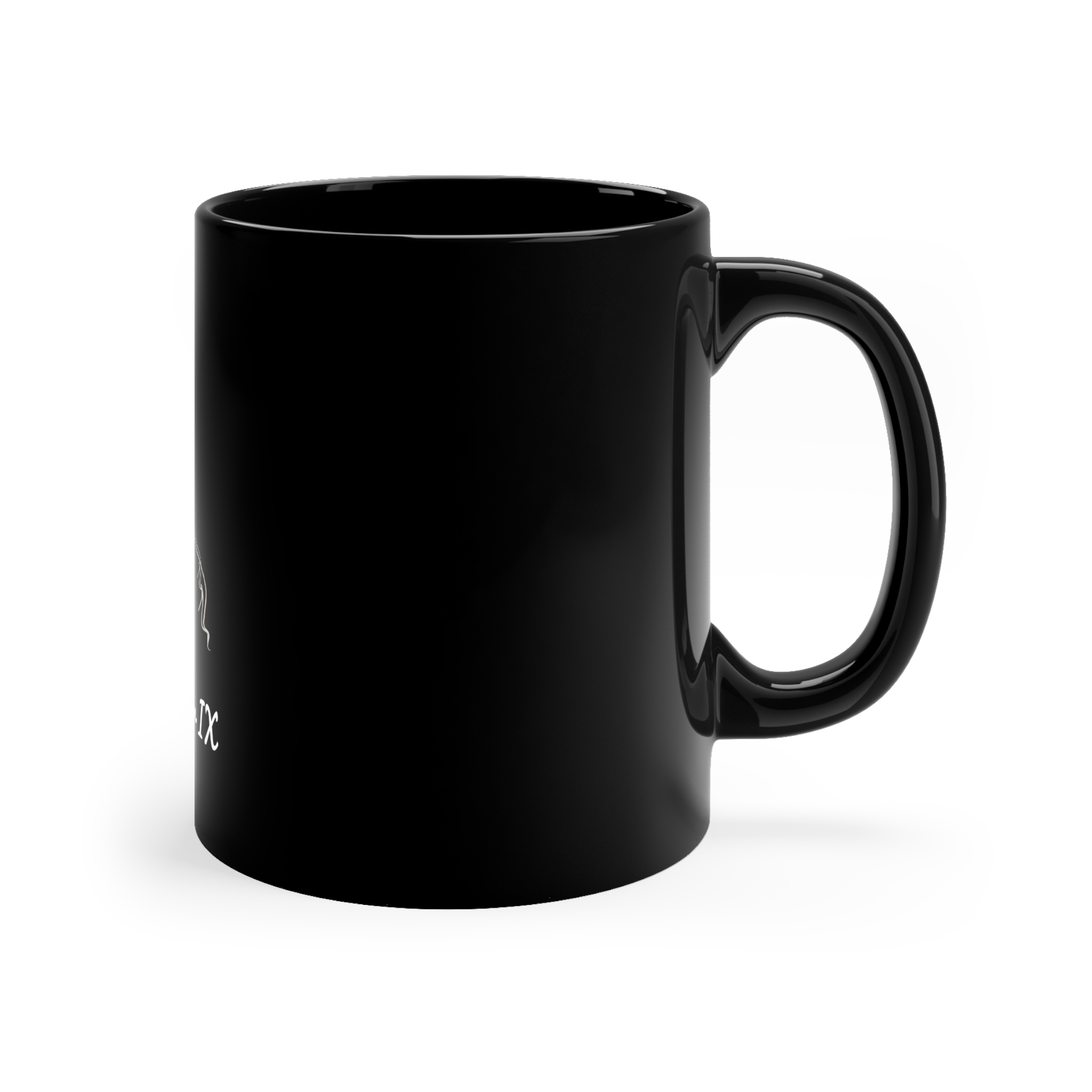 Incognito Gun Girl Black Coffee Mug - Image 3