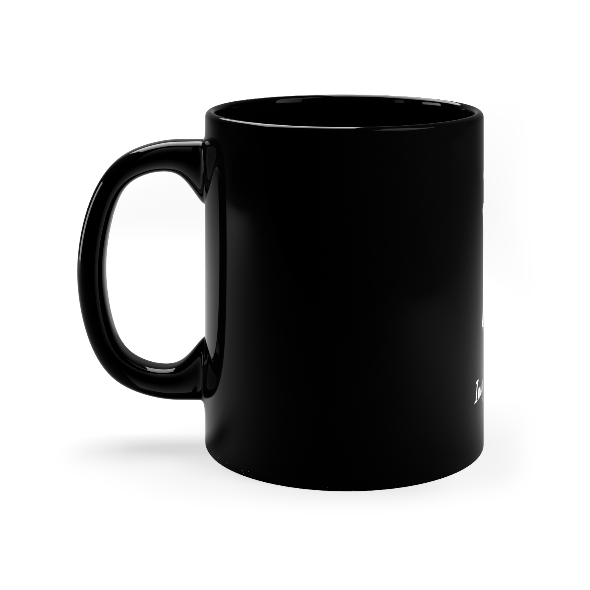 Incognito Gun Girl Black Coffee Mug - Image 2