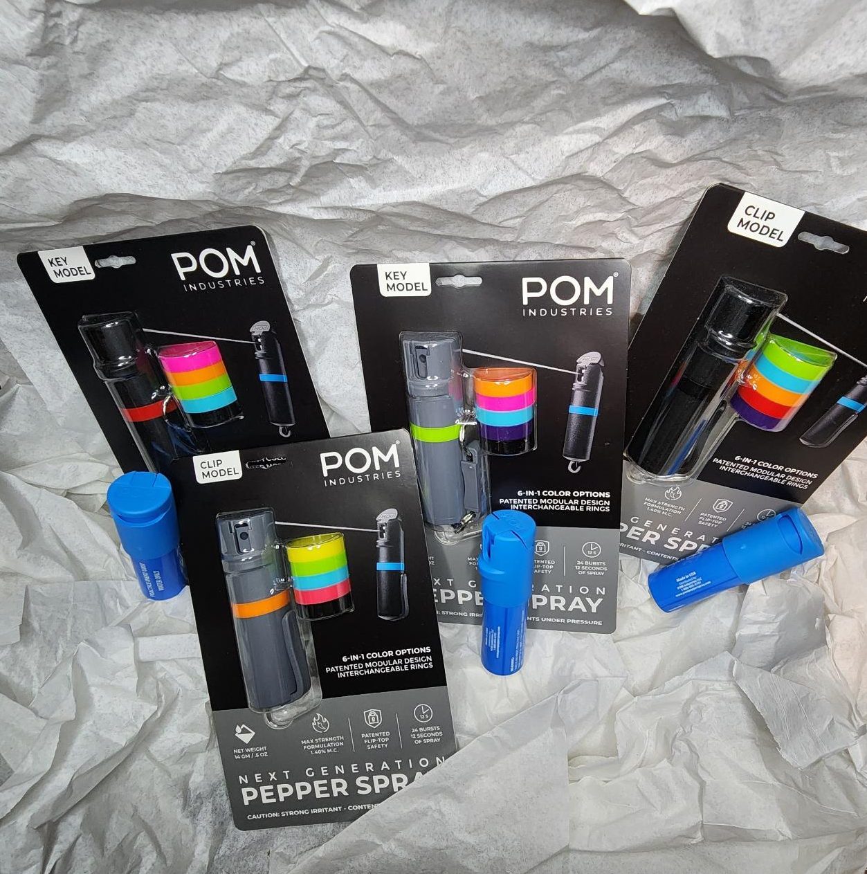 Pepper Spray P.O.M 6-in-1 Colors - Image 4