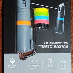 Pepper Spray P.O.M 6-in-1 Colors