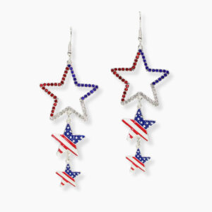 USA Stars Dangle Earrings