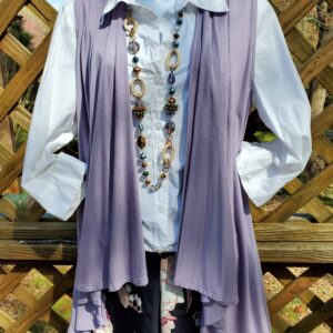 Cascading Sleeveless Vest